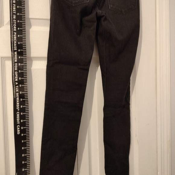 Women's New Kylie And Kendall Black Jeans Hi Waist Distressed Perfectly Stretch - Picture 9 of 10